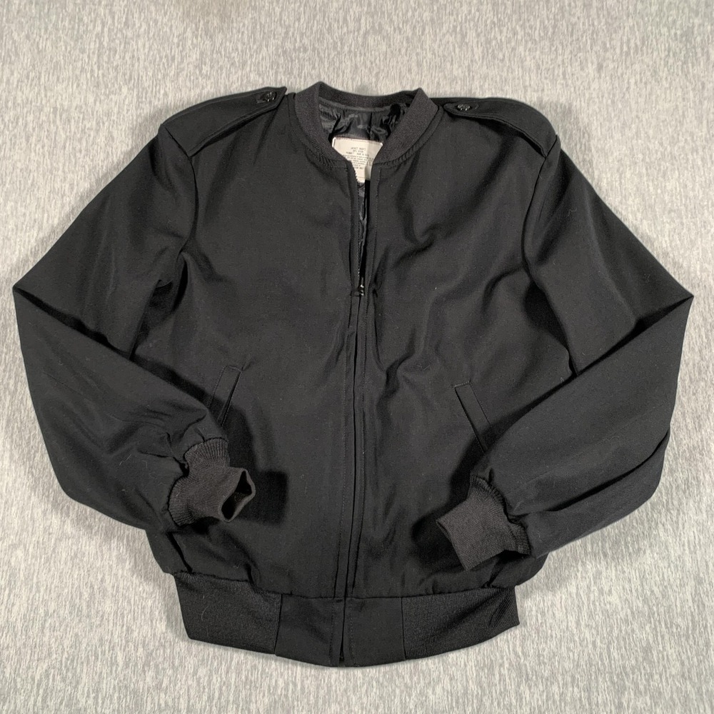 Patriot Jacket Mens 40 Regular Black Nylon Bomber Made‎ USA Military Style